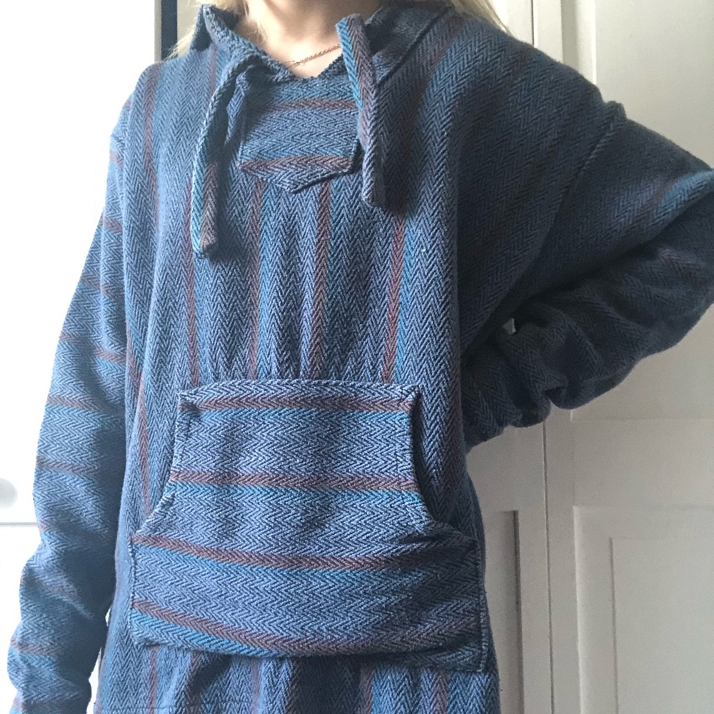 blue baja hoodie